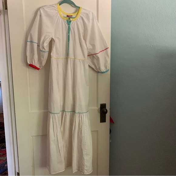 Staud Demi Button-Front Dress with Piping Size 2 - Picture 3 of 8